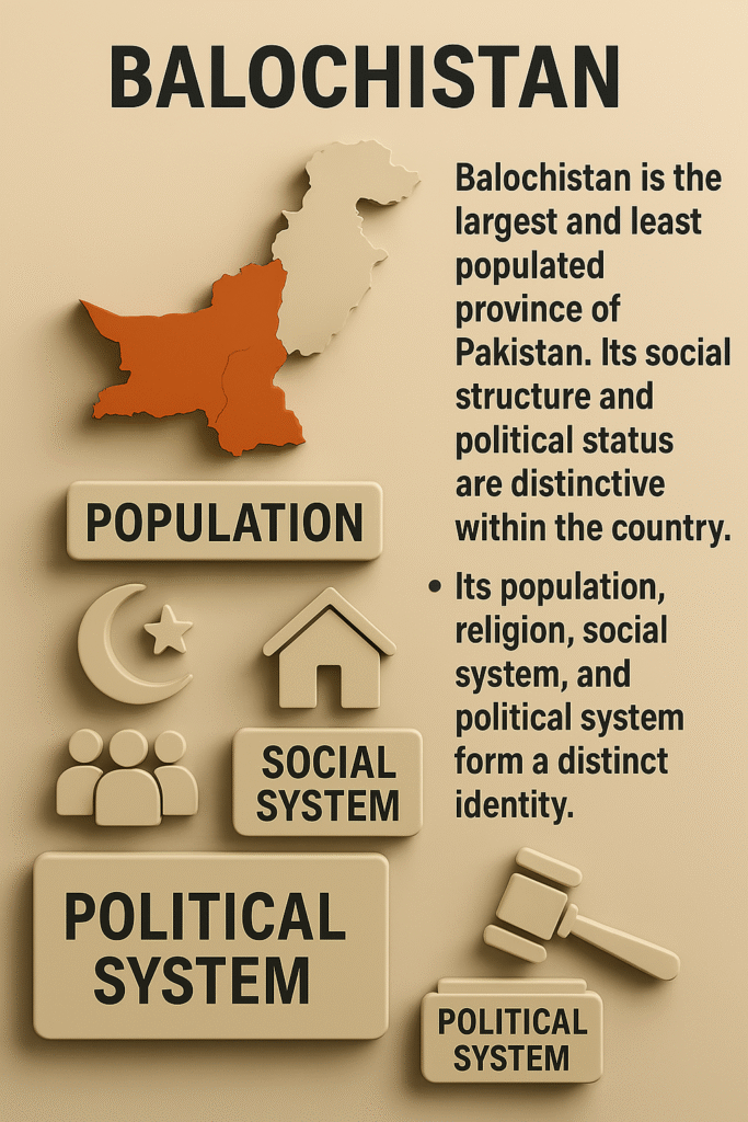 Social and political situation of Baluchistan