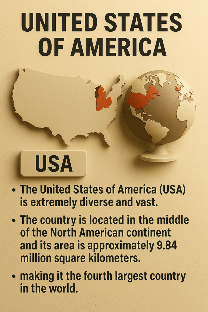 USA In word Map