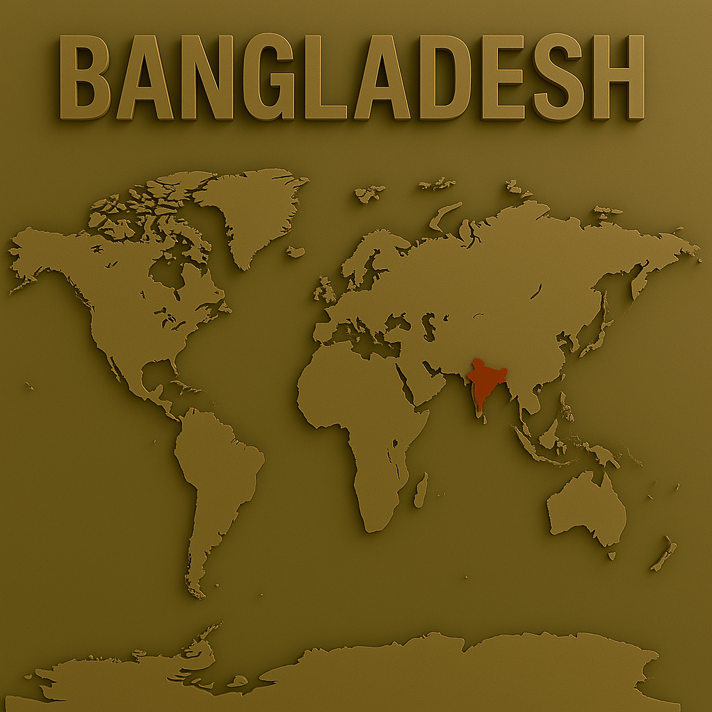 Bangladesh in Word Map