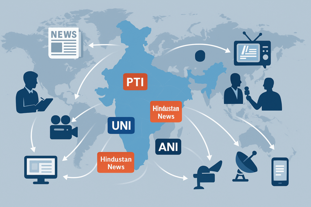 Create India focused Global Network Illustration