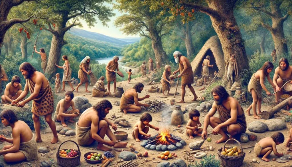 Discovery of fire in the Paleolithic era