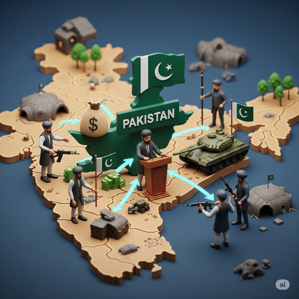 Pakistan funded terrorism in Jammu and Kashmir