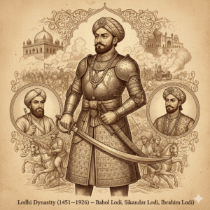 A traditional style sepia toned illustration with