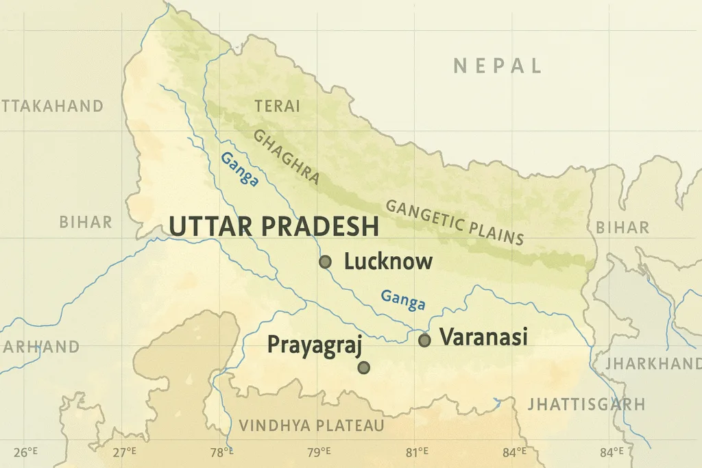 Administrative Map of Uttar Pradesh