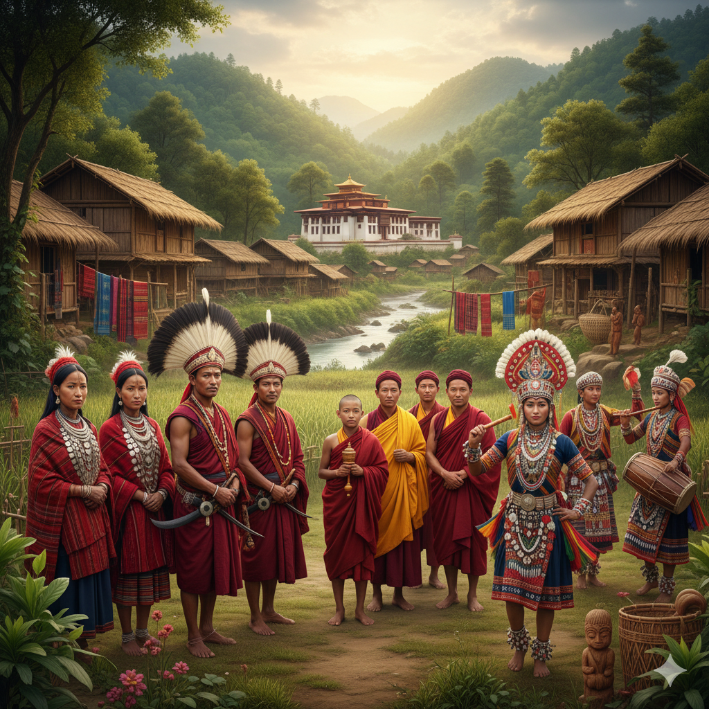 Arunachal Pradesh Tribal Culture Composite