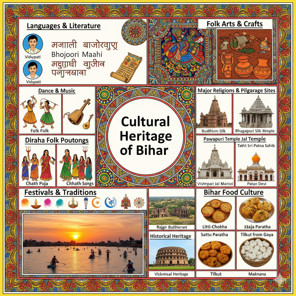 Cultural Heritage of Bihar Art, Festivals, Faith & Traditions