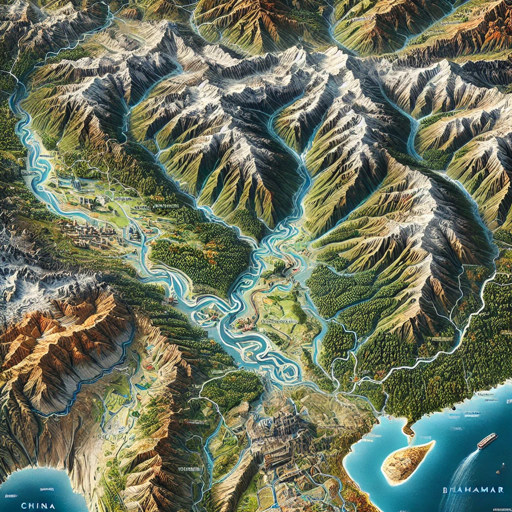 Geographical location of Arunachal Pradesh