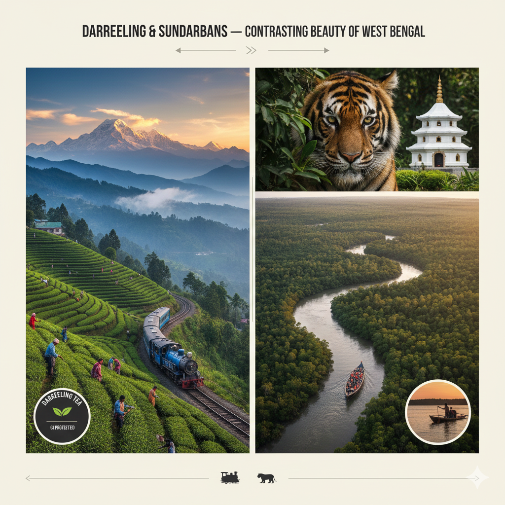 Darjeeling & Sundarbans Contrasting Beauty of West Bengal