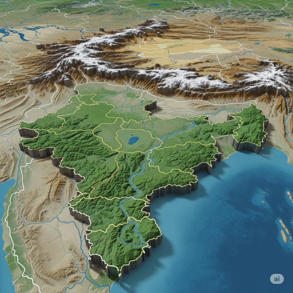 Uttar Pradesh diverse geographical landscape