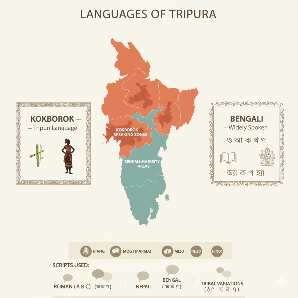 Languages of Tripura Diversity & Distribution