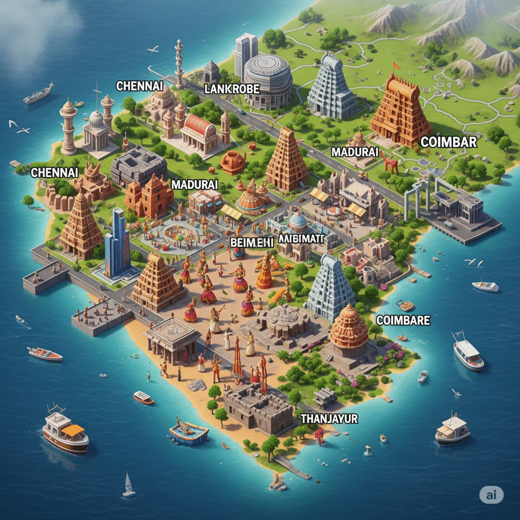 Major Cities of Tamil Nadu