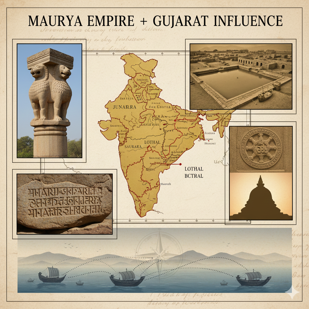 Maurya Empire Gujarat History Administration Trade