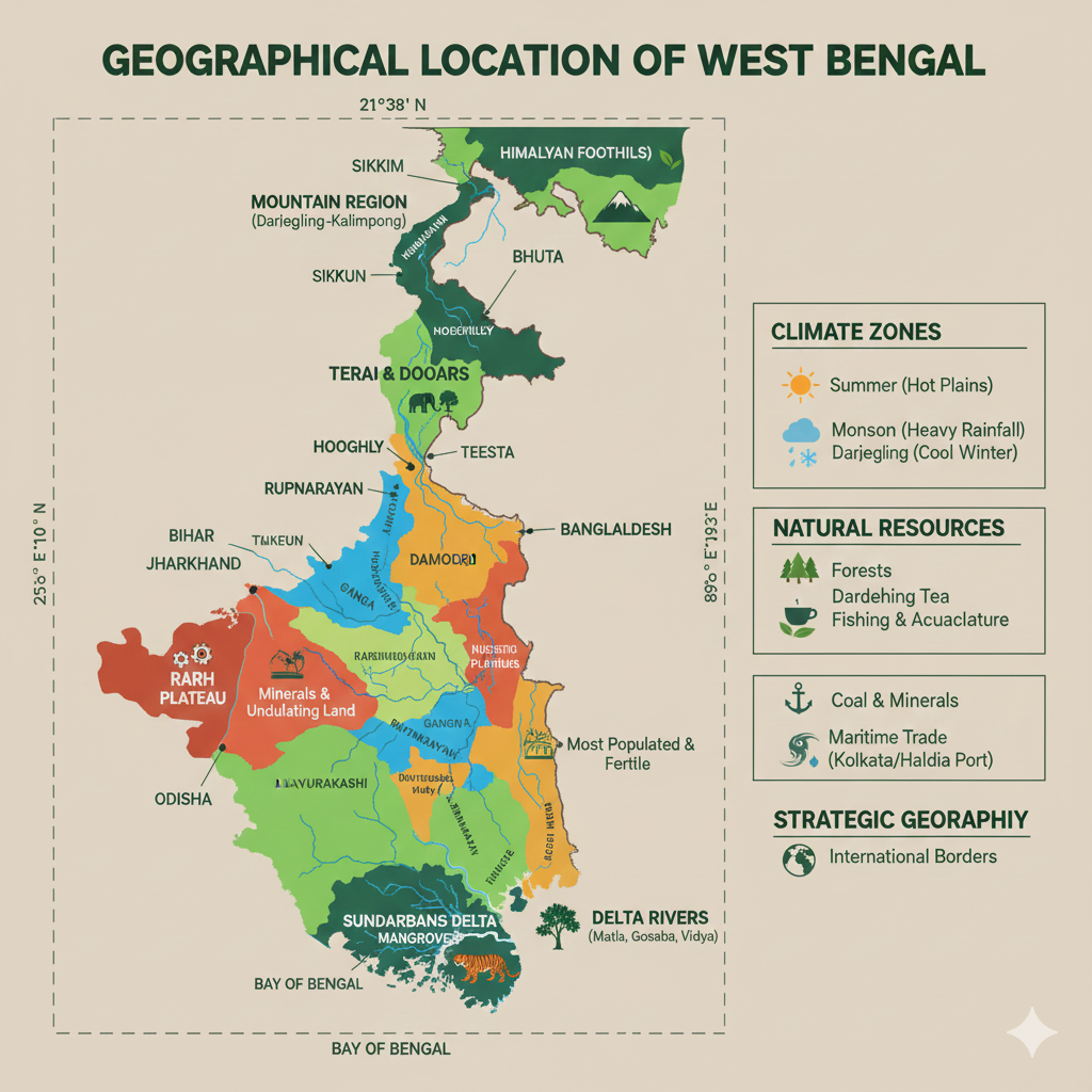 Physical Geography of West Bengal Overview