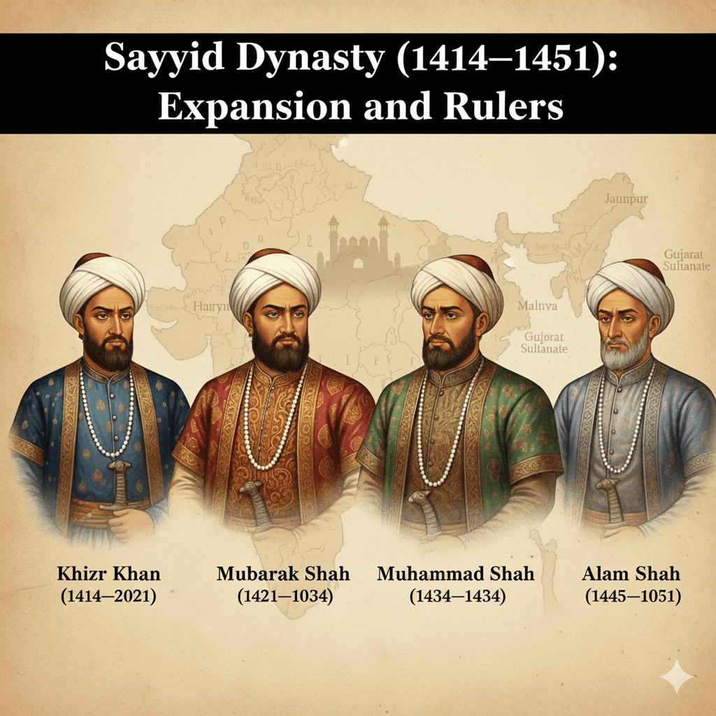 Sayyid Dynasty (1414–1451): Causes of Political Instability & Decline ...