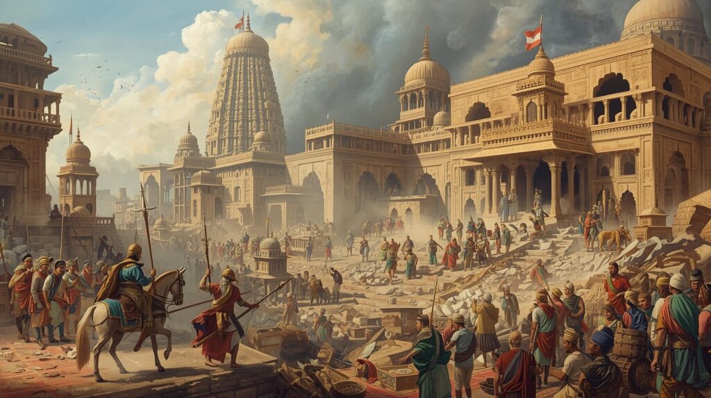 The invasion of the Somnath Temple in 1025
