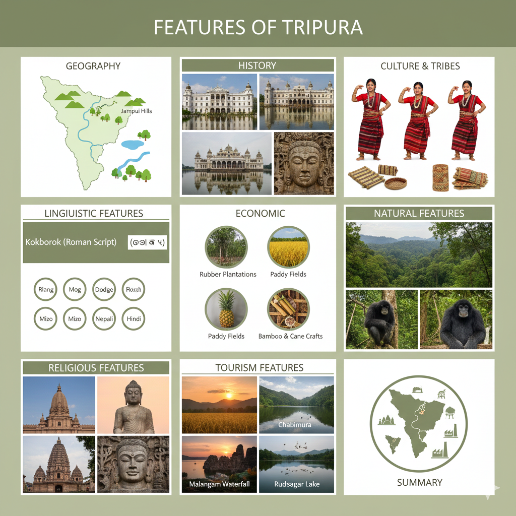 Tripura State Overview Infographic