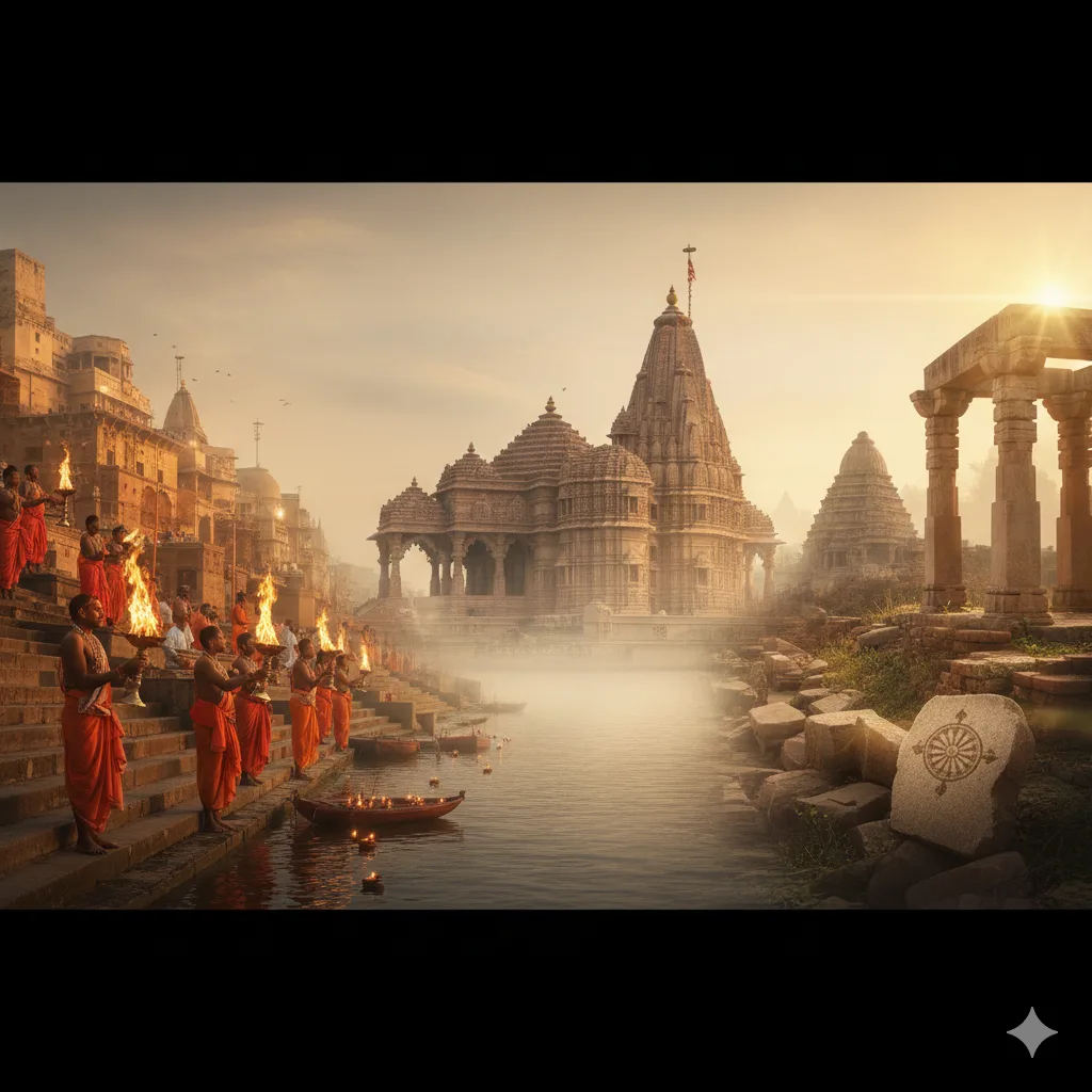 Varanasi, Ayodhya, and Kaushambi Spiritual Montage