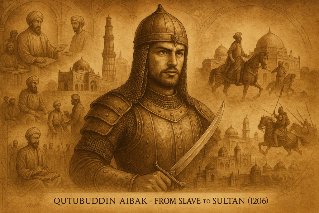 aibak early life rise to power illustration