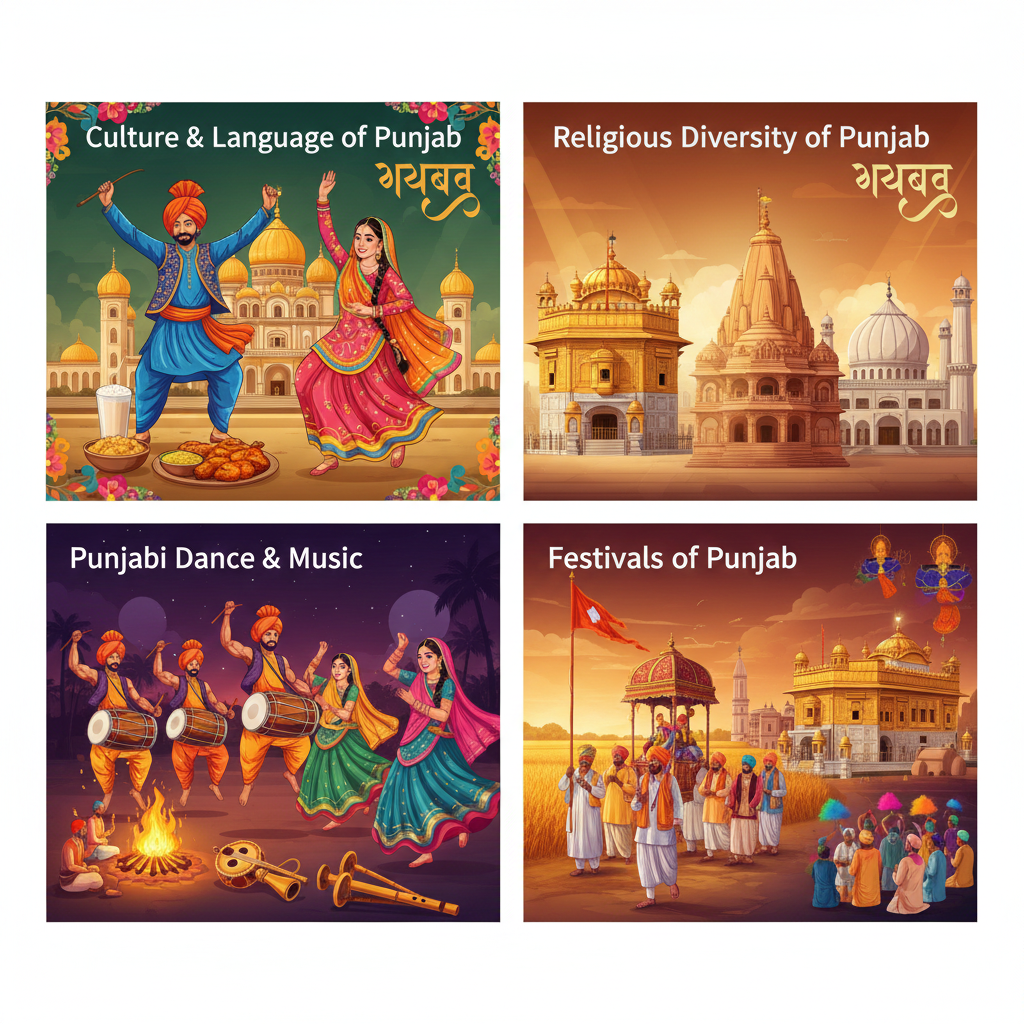 punjab culture language traditions banner