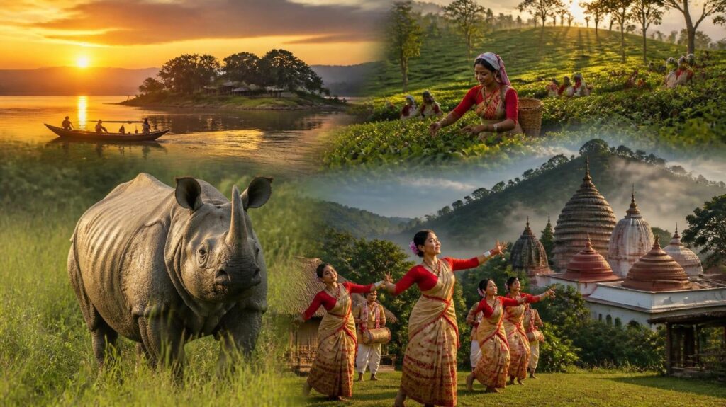 Tourist Spots in Assam – Kaziranga, Majuli & Kamakhya Temple