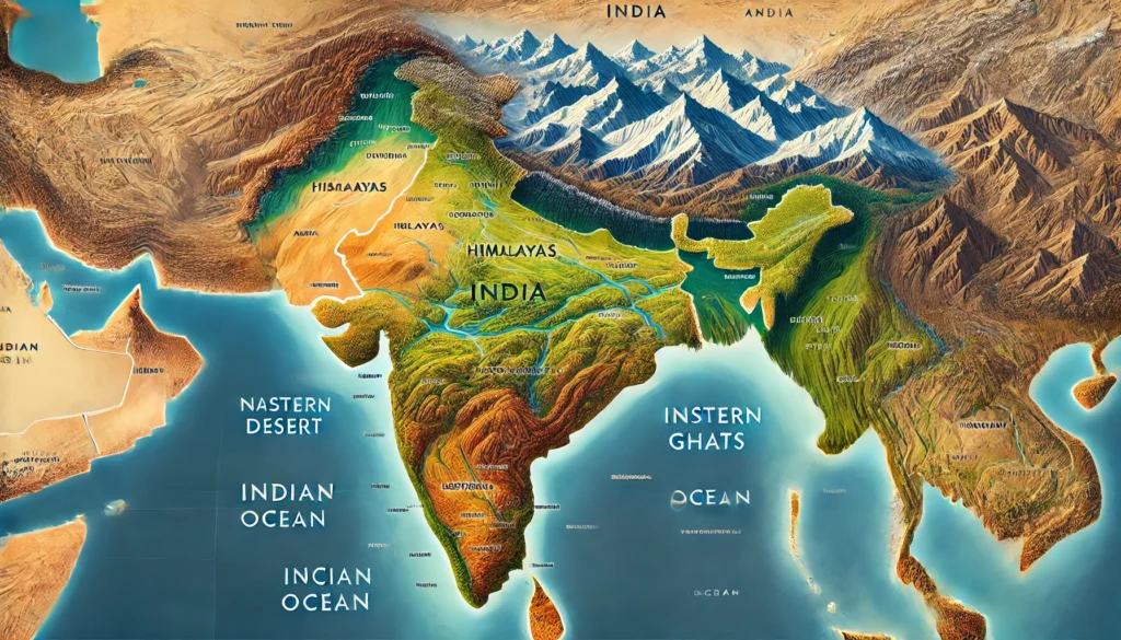 Natural boundaries of India