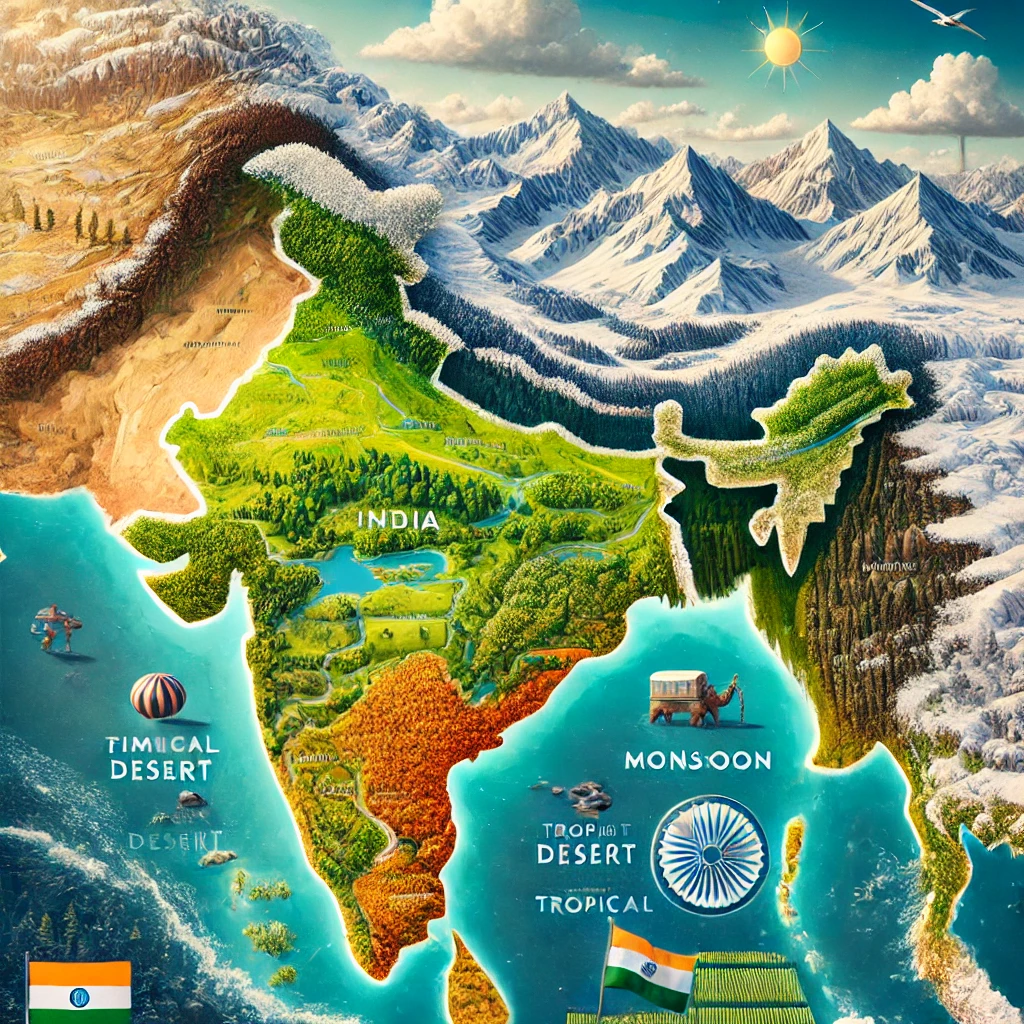Indias-climate-diversity-showcasing-different-regions_-the-snow-covered-Himalayan-mountains-in-the-north