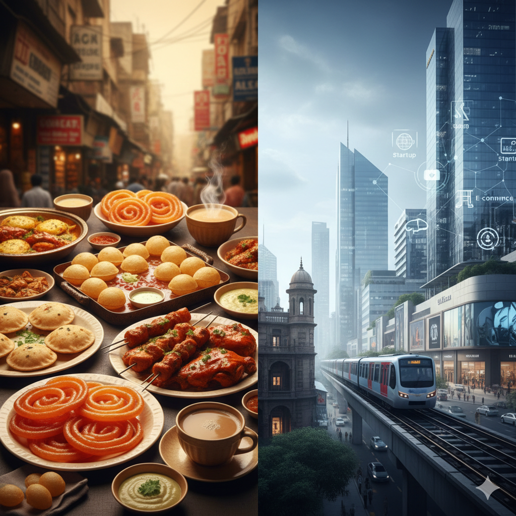 food and modernity in delhi