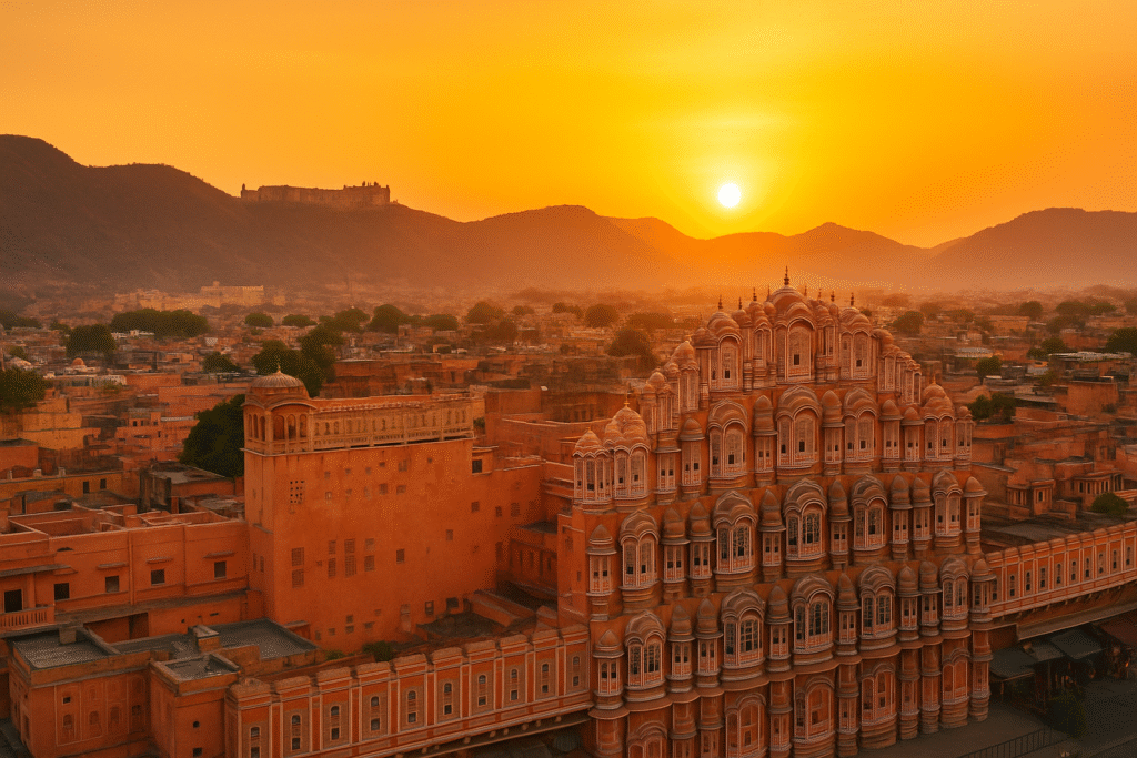 jaipur cityscape pink city heritage