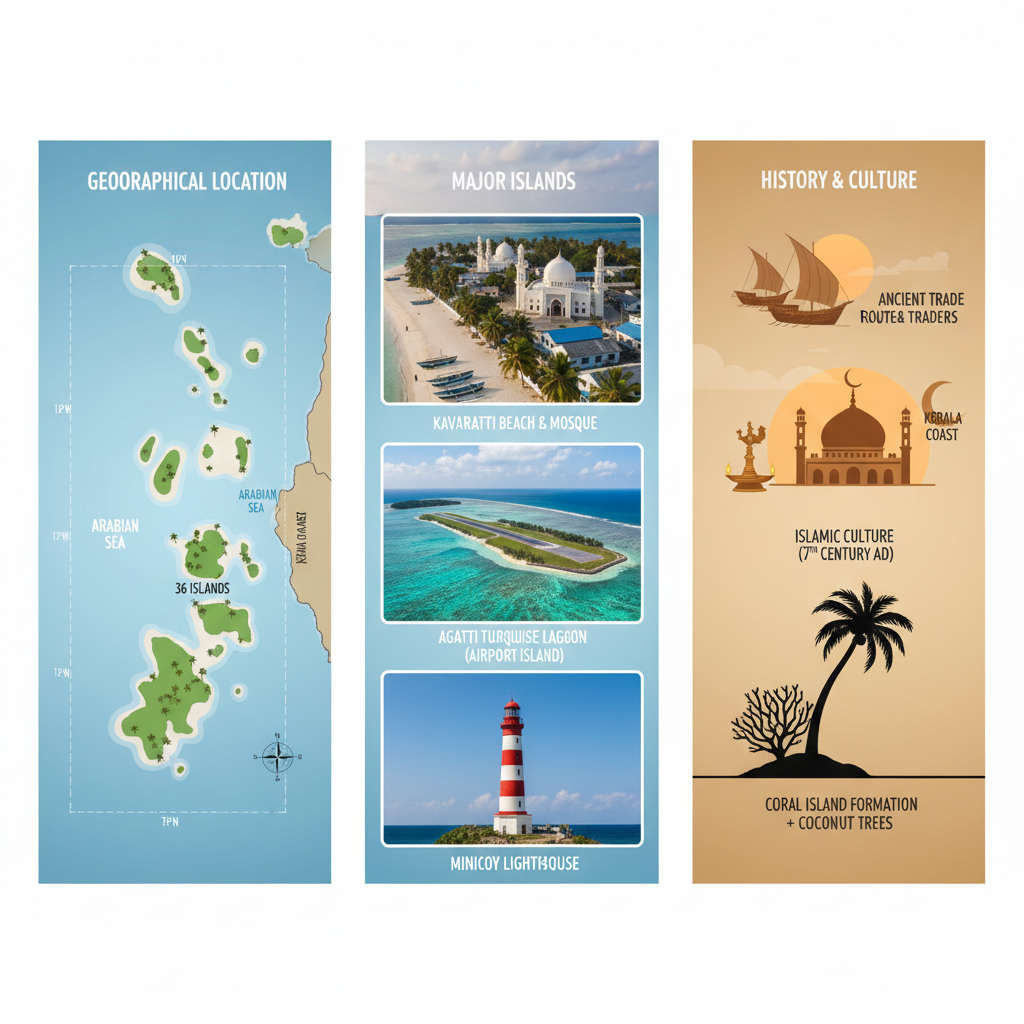 lakshadweep geographical location and history overview