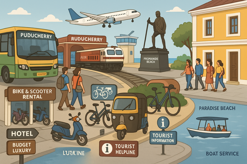 puducherry travel features transportation