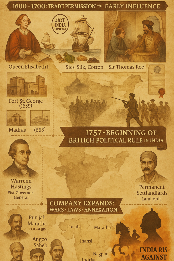 “Beginning of British Rule in India (1600–1858)