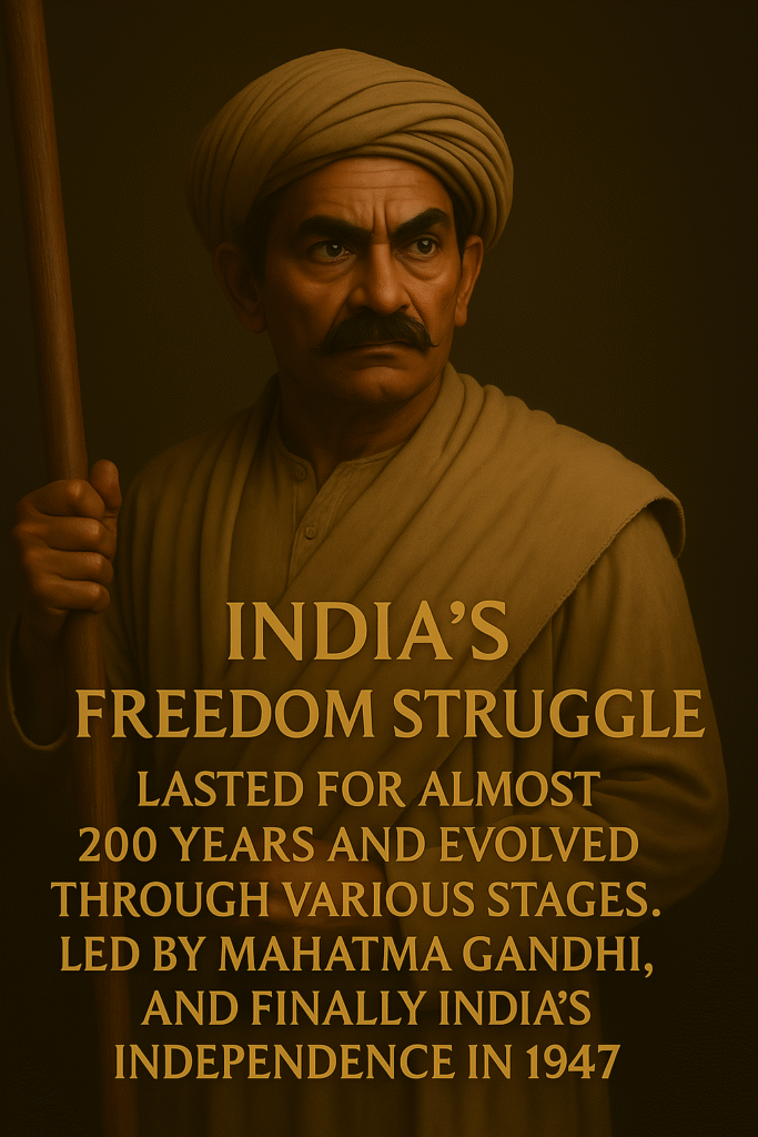 Phases of India's freedom struggle