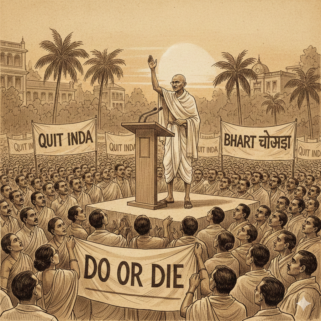 Gandhi Launches Quit India Movement (1942)