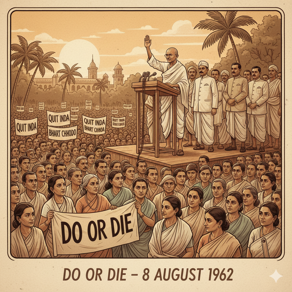 Gandhi Do or Die Speech Quit India Movement 1942