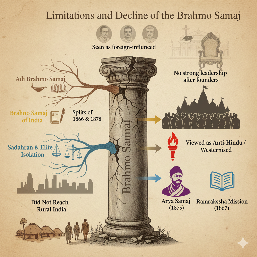 Limitations and Decline of the Brahmo Samaj