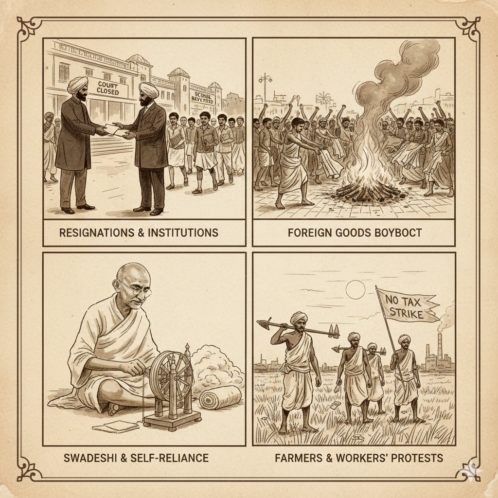 Major Events of the Non Cooperation Movement