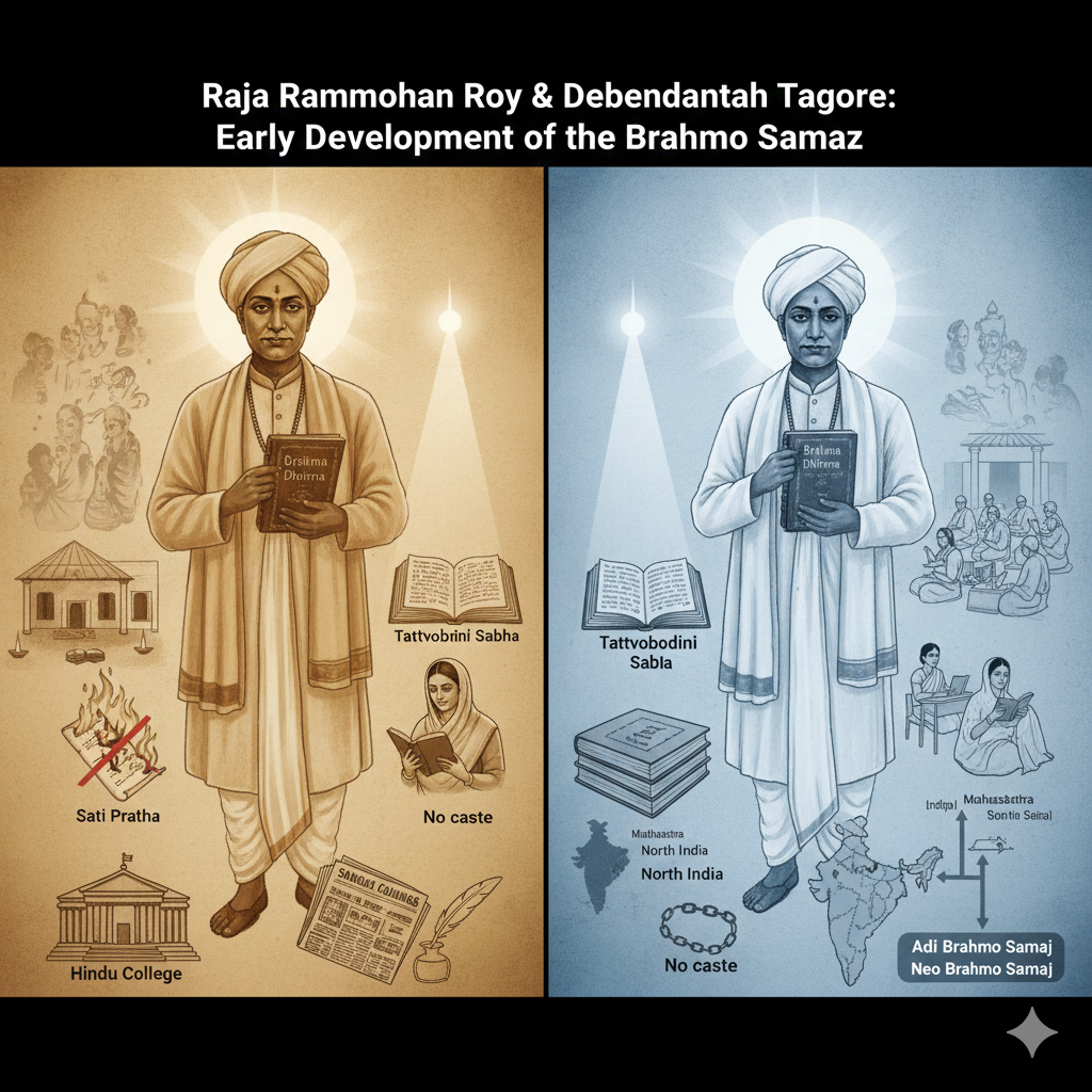 Raja Rammohan Roy & Debendranath Tagore Early Development of the Brahmo Samaj