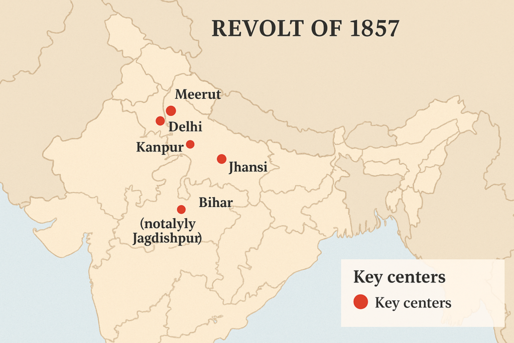Timeline of the 1857 Revolt