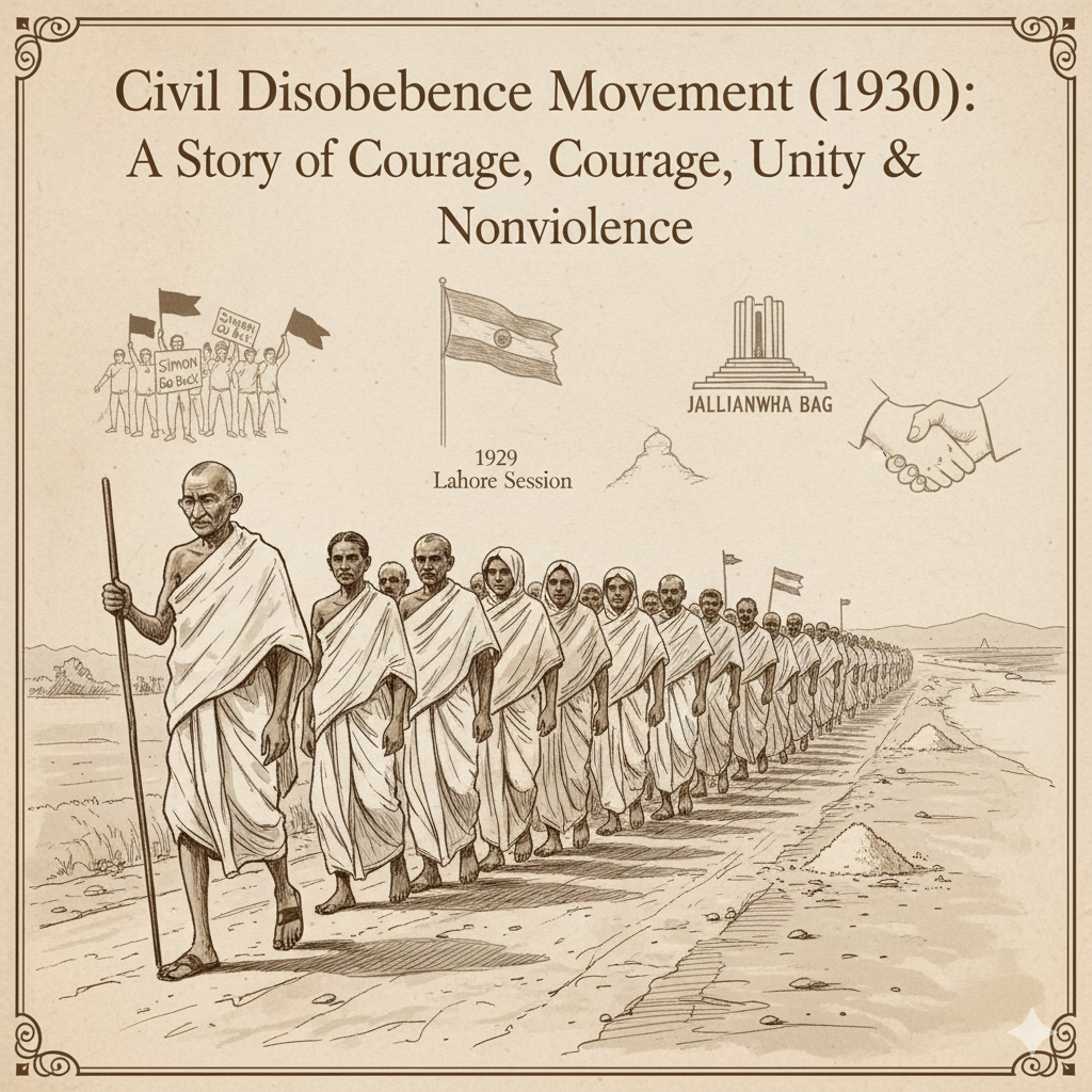 civil disobedience movement dandi march gandhi nonviolent protest 1930 (2)