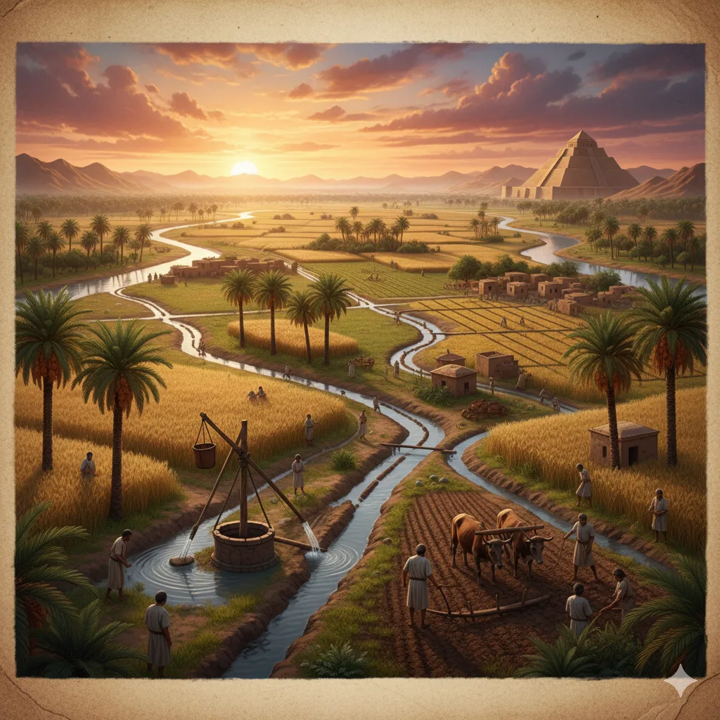 “Mesopotamian Agriculture & Irrigation System – Complete Scene