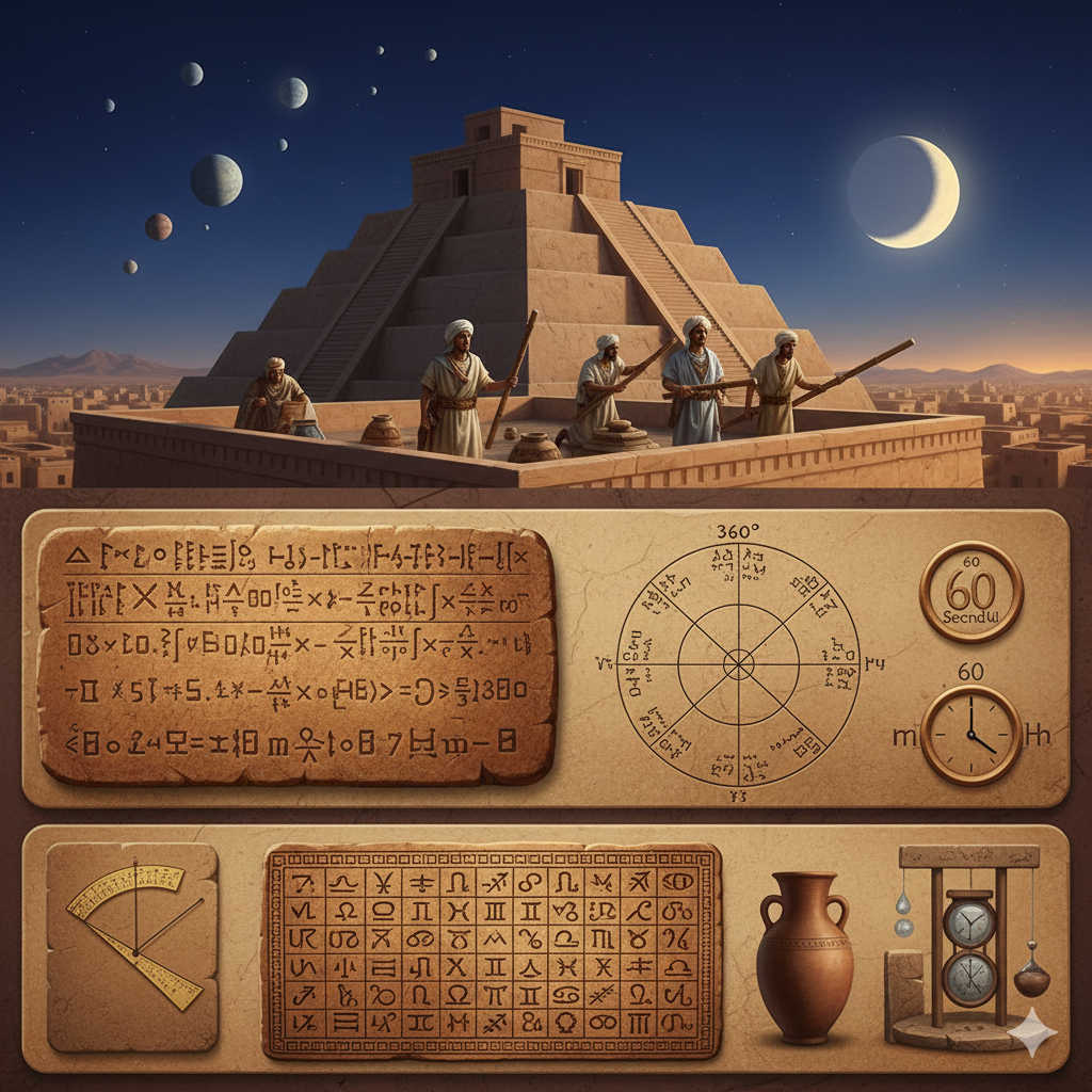 “Mesopotamian Mathematics & Astronomy – Scientific Achievements Scene”