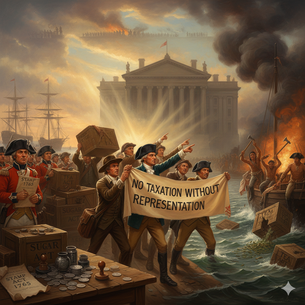 No Taxation Without Representation – The Spark of the American Revolution