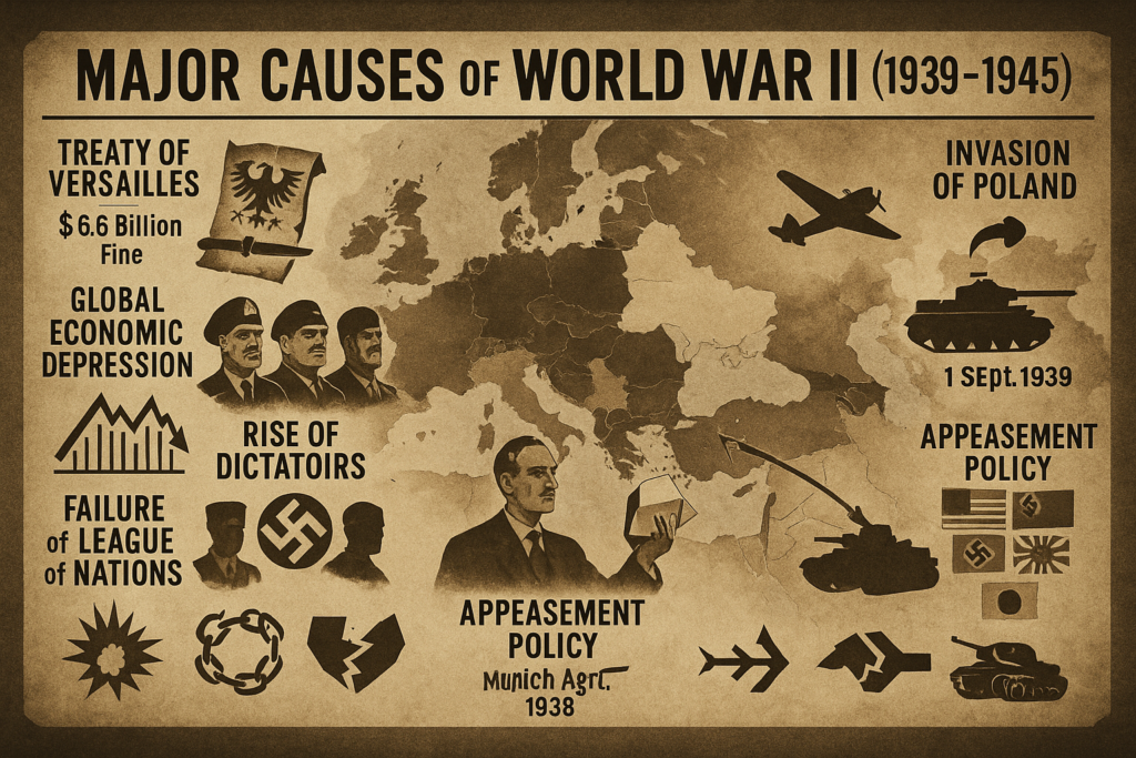 major causes of world war 2 infographic