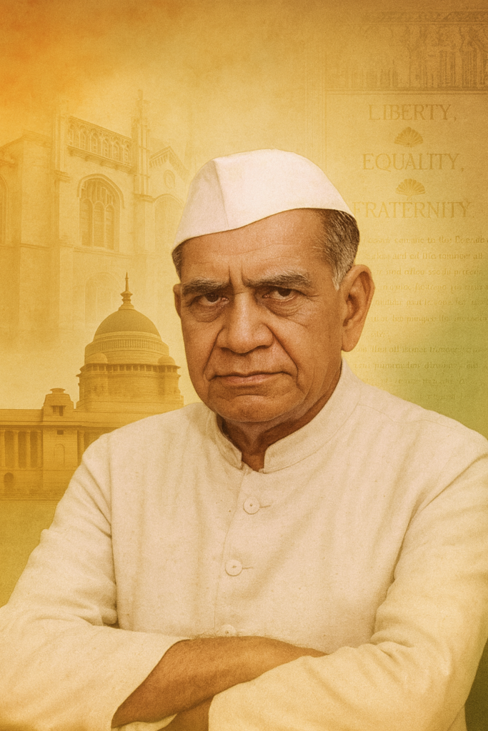 A clean, high resolution portrait style image of Dr. Fakhruddin Ali Ahmed.