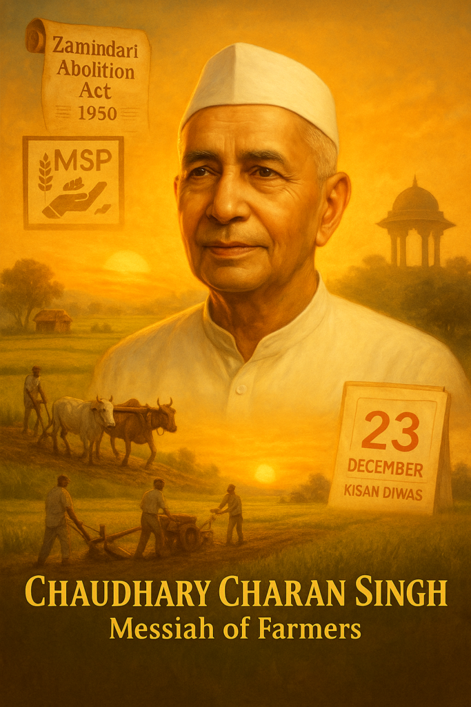 “Chaudhary Charan Singh – Messiah of Farmers”