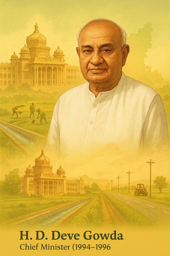 “Chief Minister (Karnataka) – H. D. Deve Gowda (1994–1996)”