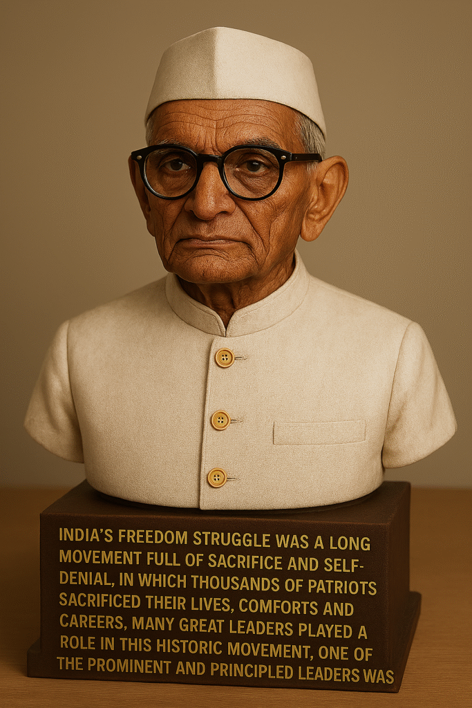 India's freedom struggle was a long movement full of sacrifice and self-denial , in which thousands of patriots sacrificed their lives , comforts and careers