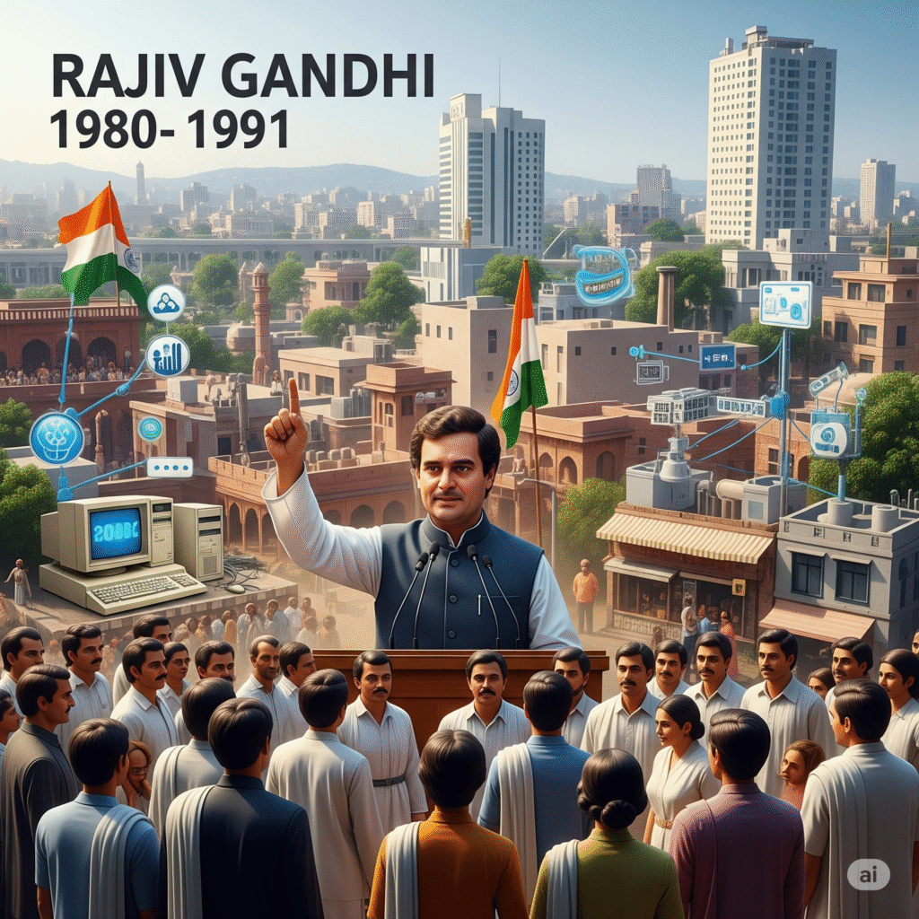 Rajiv Gandhi From Taking Economic liberalisation Till (1980–1991)