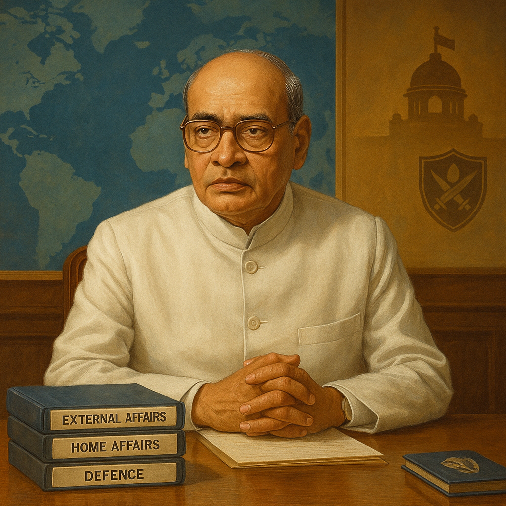 “P. V. Narasimha Rao as Union Minister”