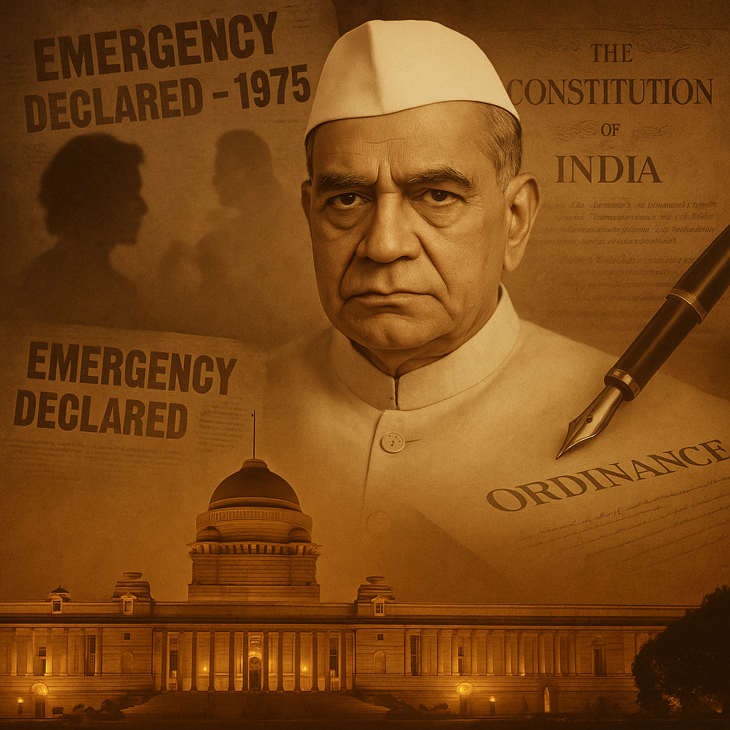dr fakhruddin ali ahmed presidency emergency montage